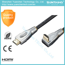 Männlich zu Rechtwinklig Männlich Metallkopf 1080 P HDMI Kabel